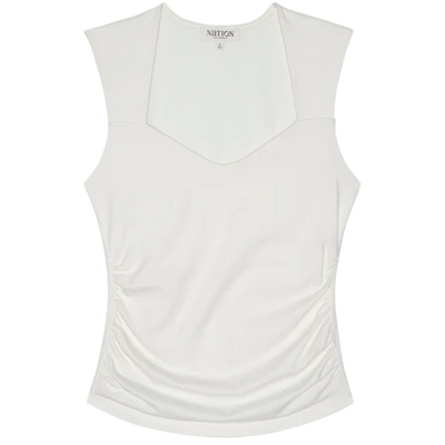Haven Sleeveless Tee - Porcelain