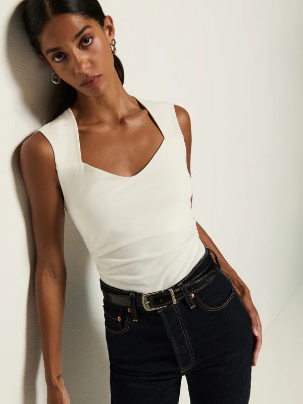 Haven Sleeveless Tee - Porcelain