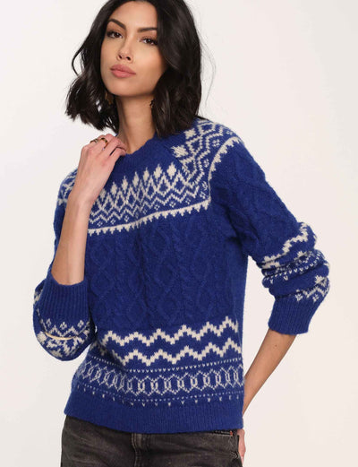 Noelle Sweater - Cobalt