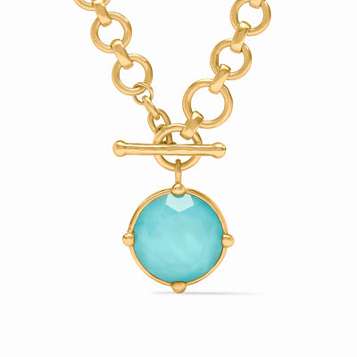 Honeybee Demi Necklace - Iridescent Bahamian Blue