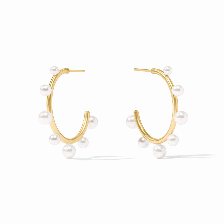 Hydra Stone Hoop - Pearl - M
