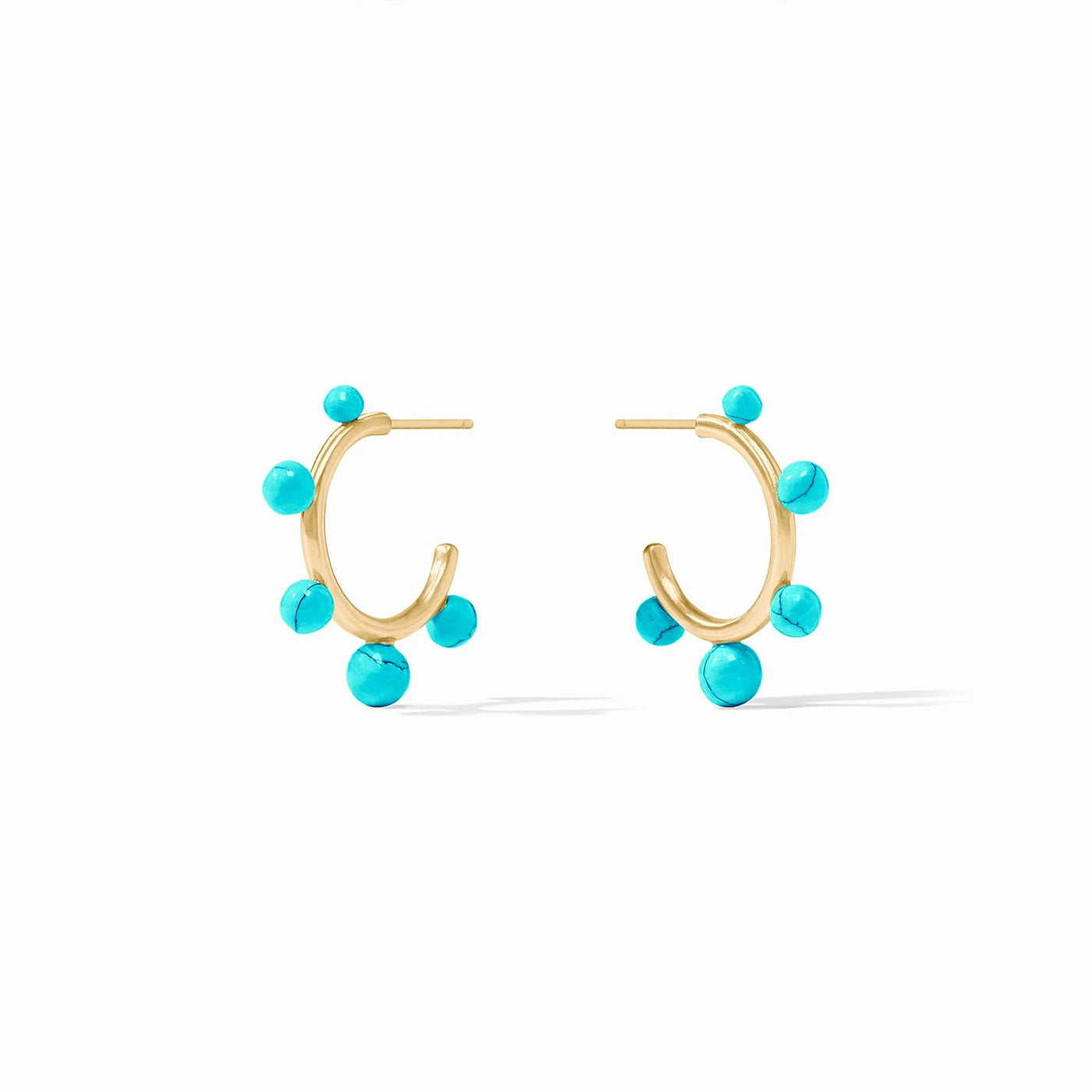 Hydra Stone Hoop - Turquoise Blue - S