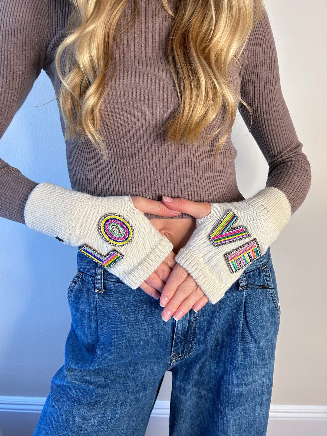 The Love Mittens - Ivory