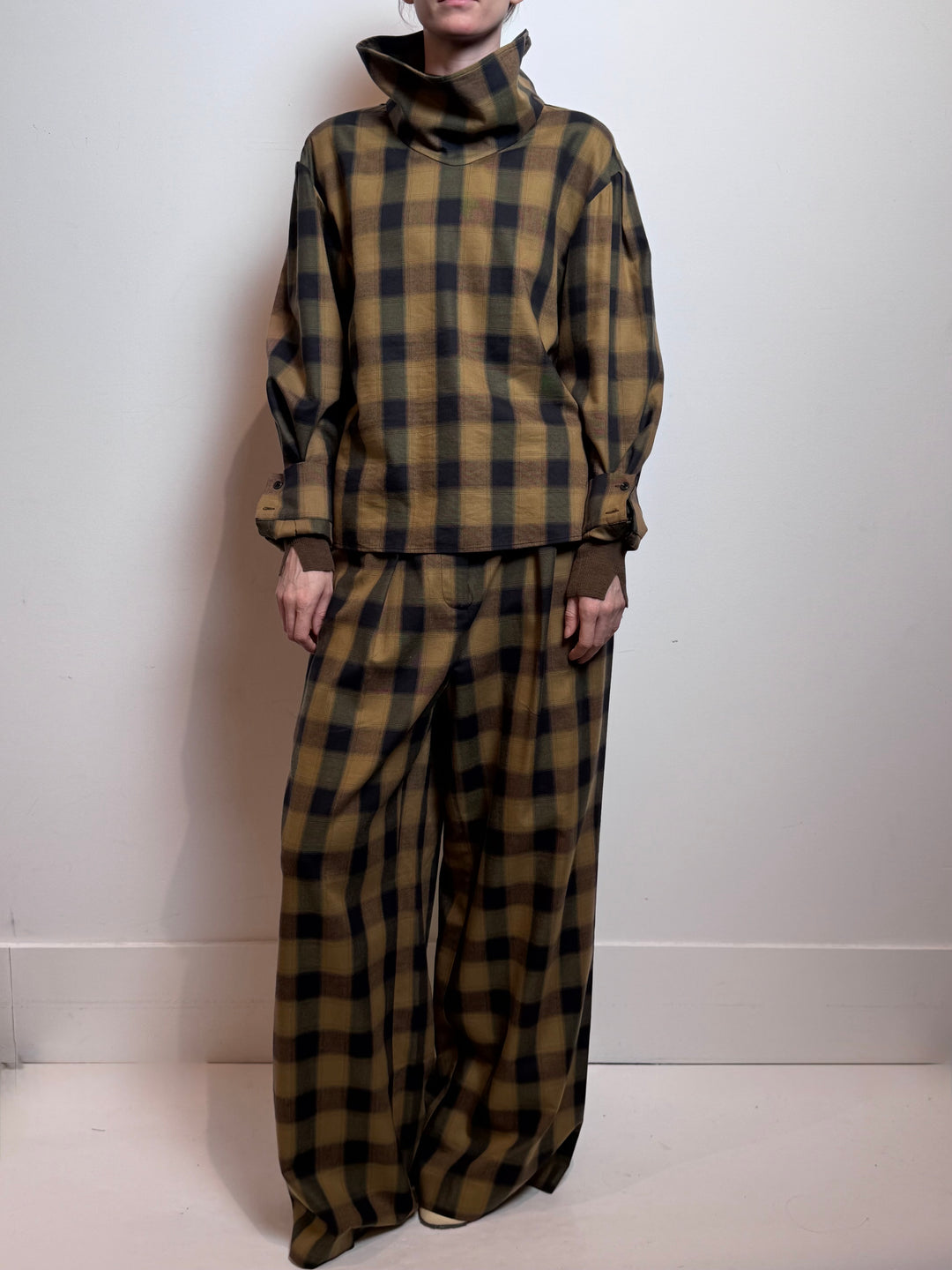Wylder Top - Mustard/Navy