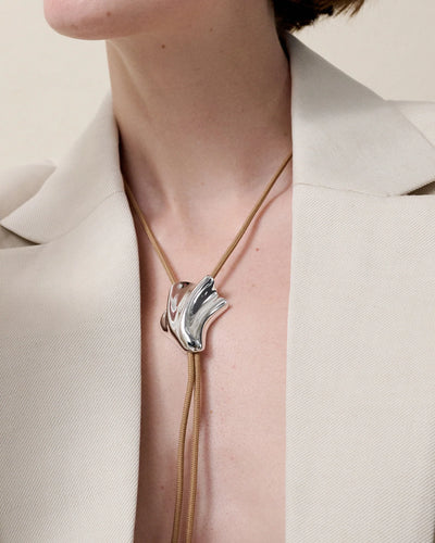 Lydia Bolo Tie - Silver