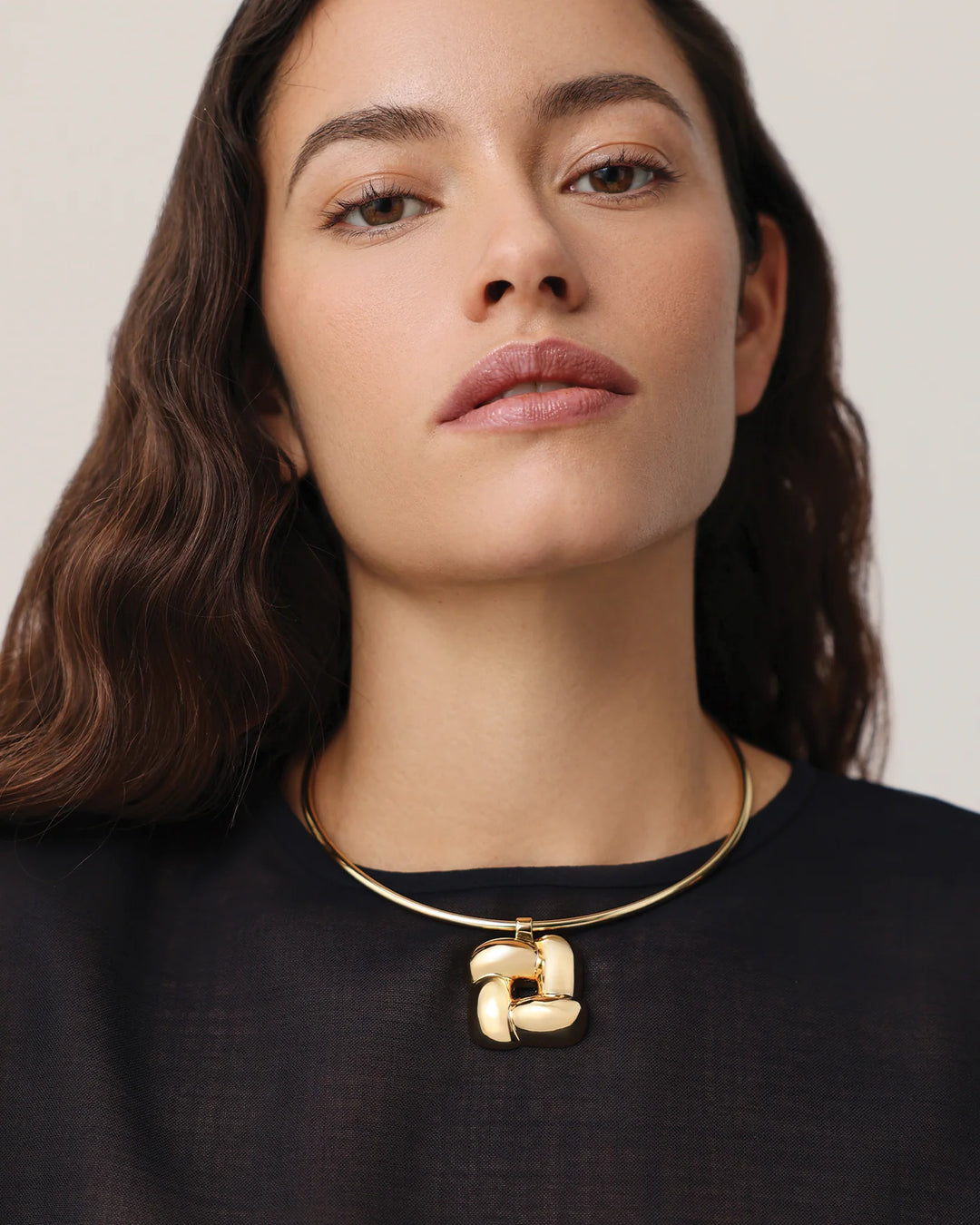 Woven Square Collar - Gold