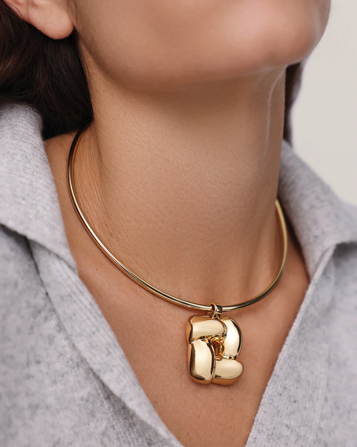 Woven Square Collar - Gold