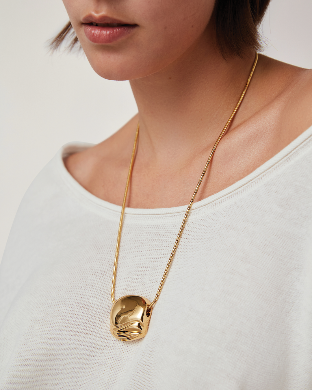 Rue Pendant Necklace - Gold