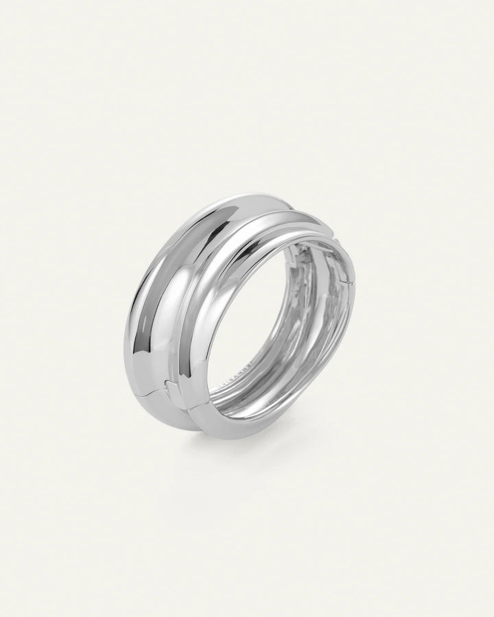 Lennon Mega Bangle- Silver