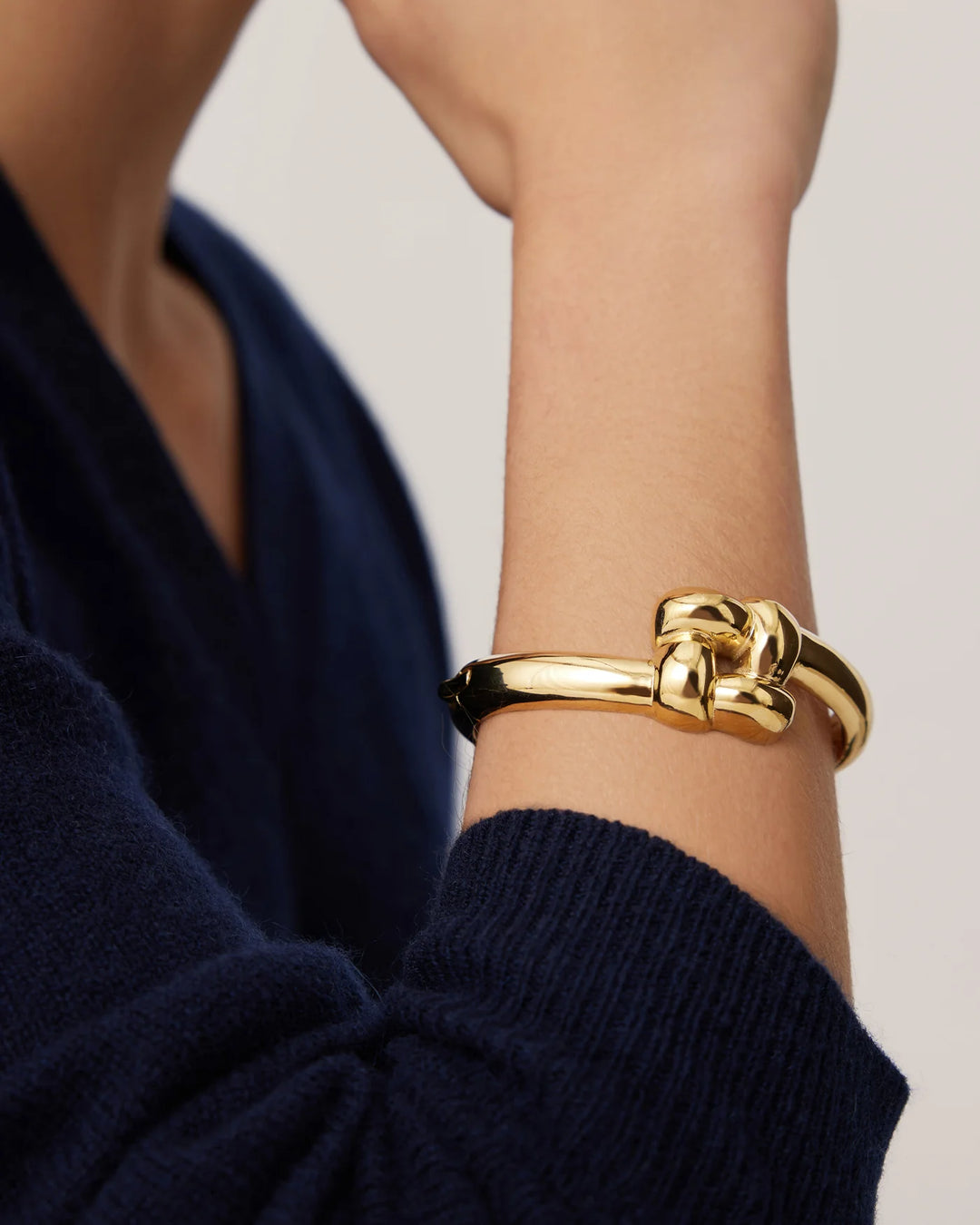 Woven Square Bangle - Gold