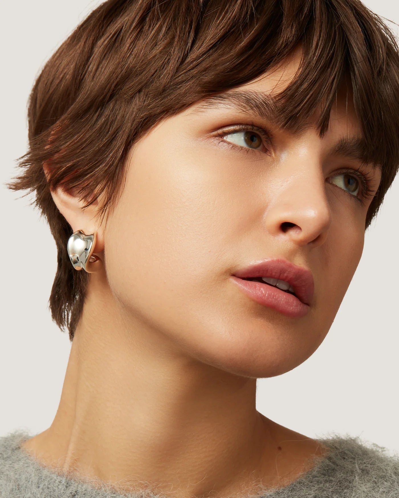 Chunky Doune Hoop - Silver