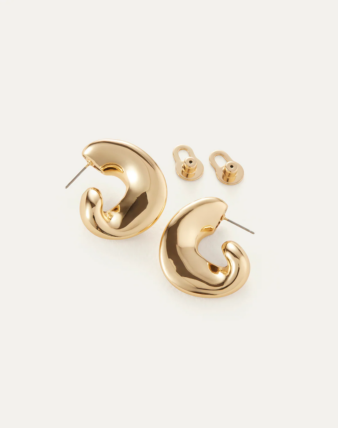 Gigi Hoop Earrings - Gold - Small