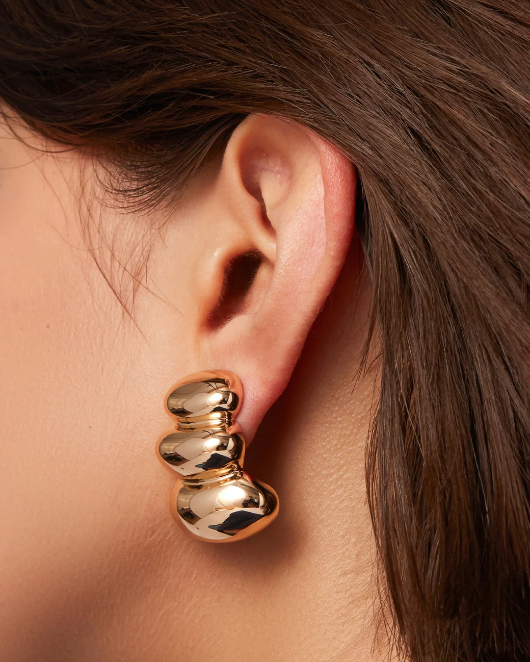 Non-Stop Clip On Earrings - Gold