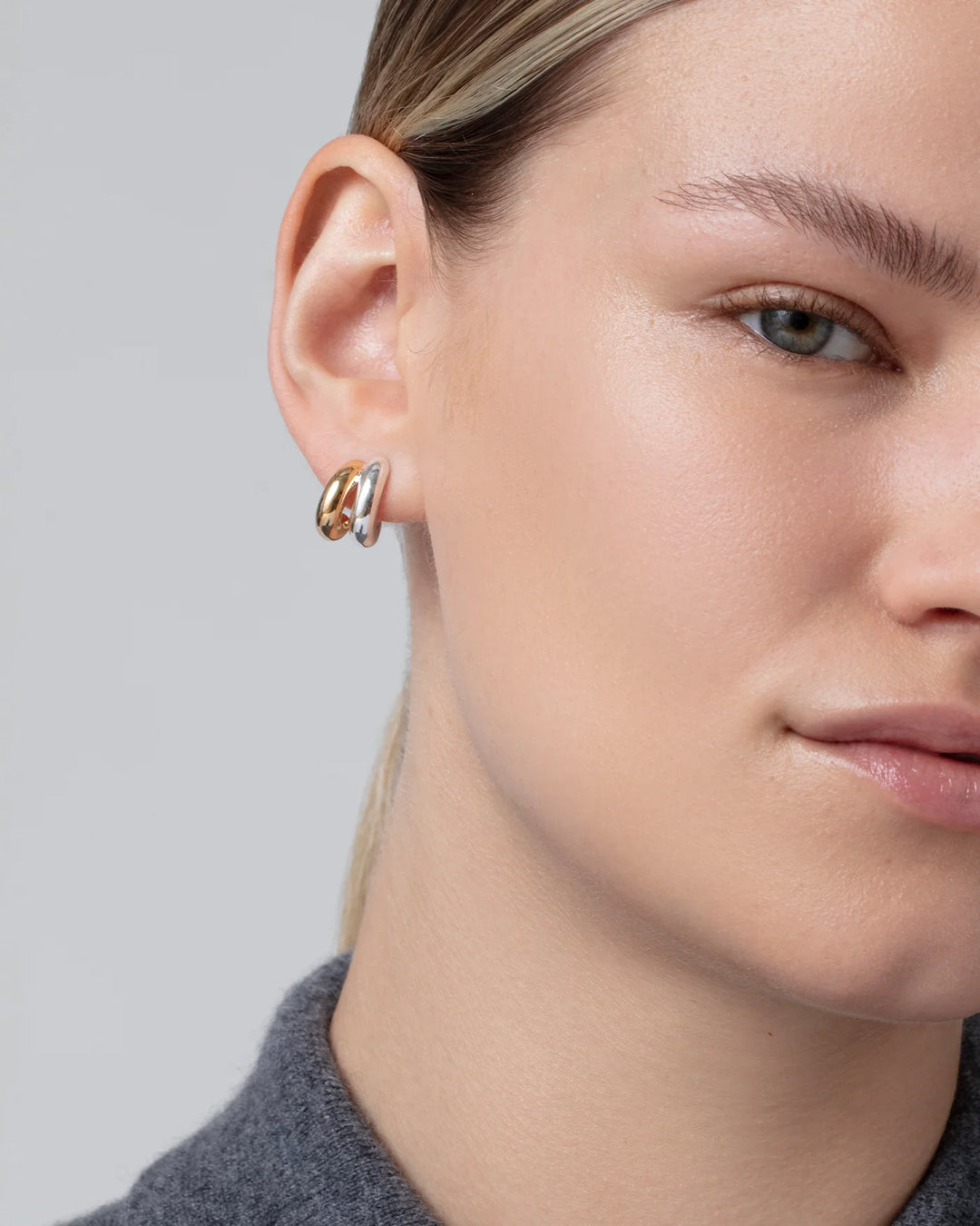 Mini Florence Earrings - Two-tone