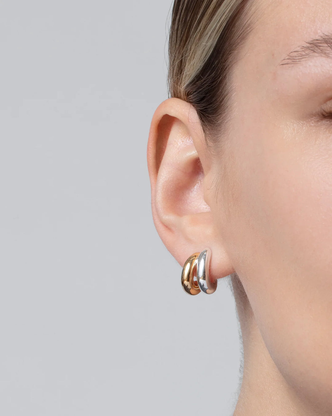 Mini Florence Earrings - Two-tone
