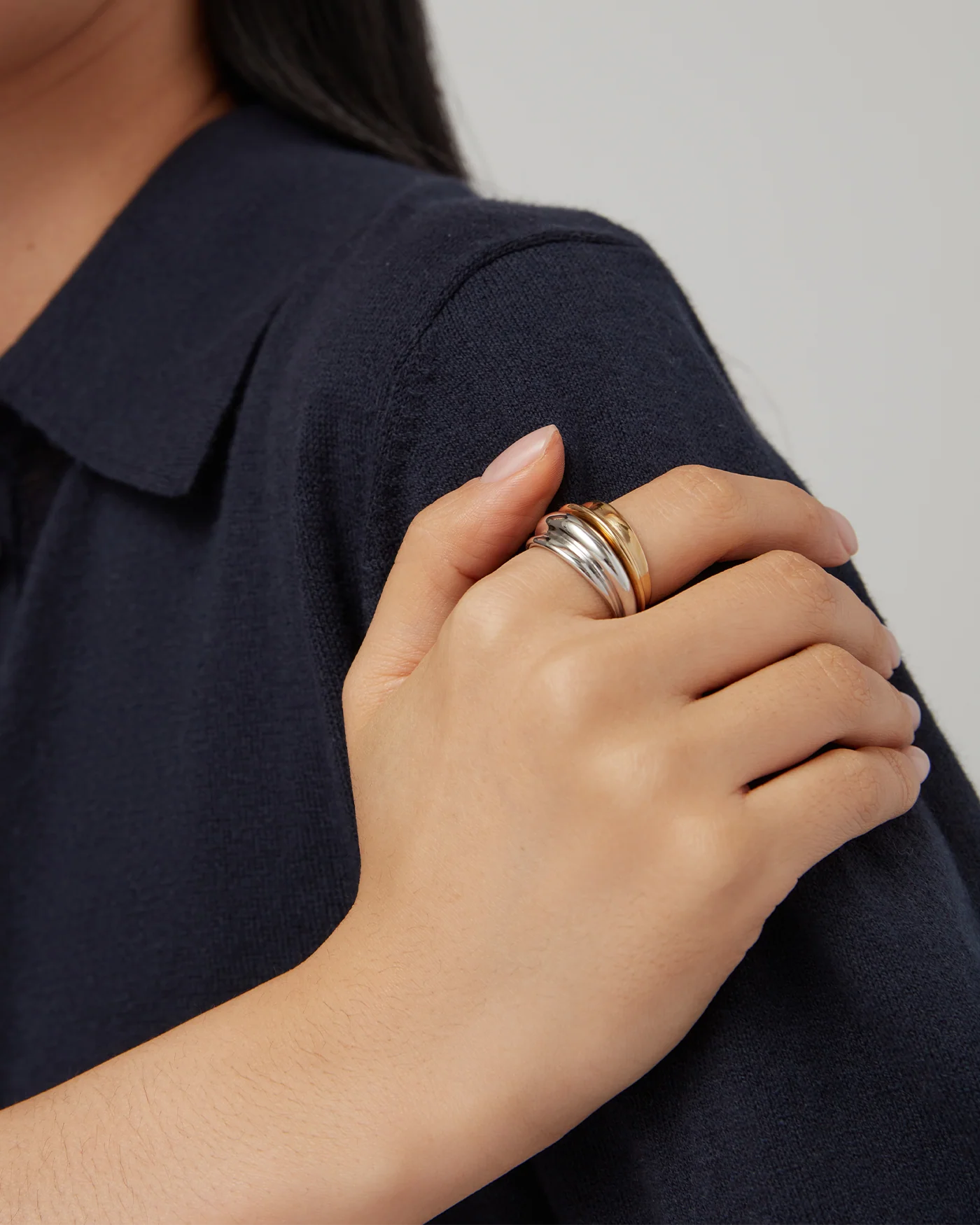 Lennon Ring Set - Two-Tone