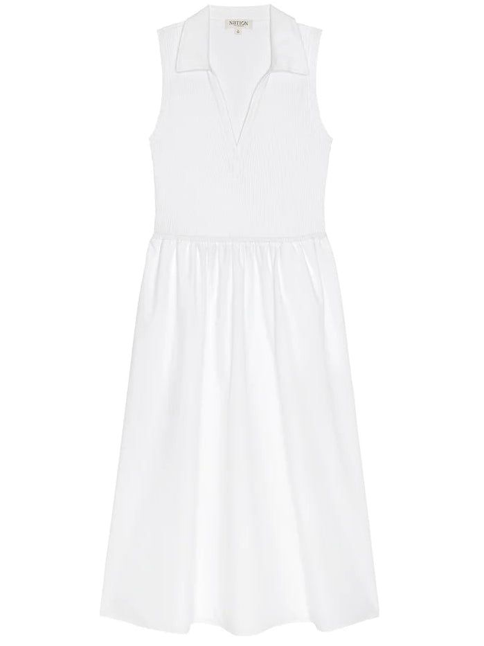 Jessica Midi Dress - White