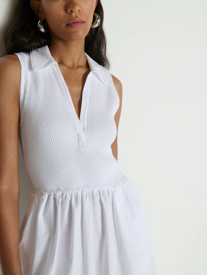 Jessica Midi Dress - White