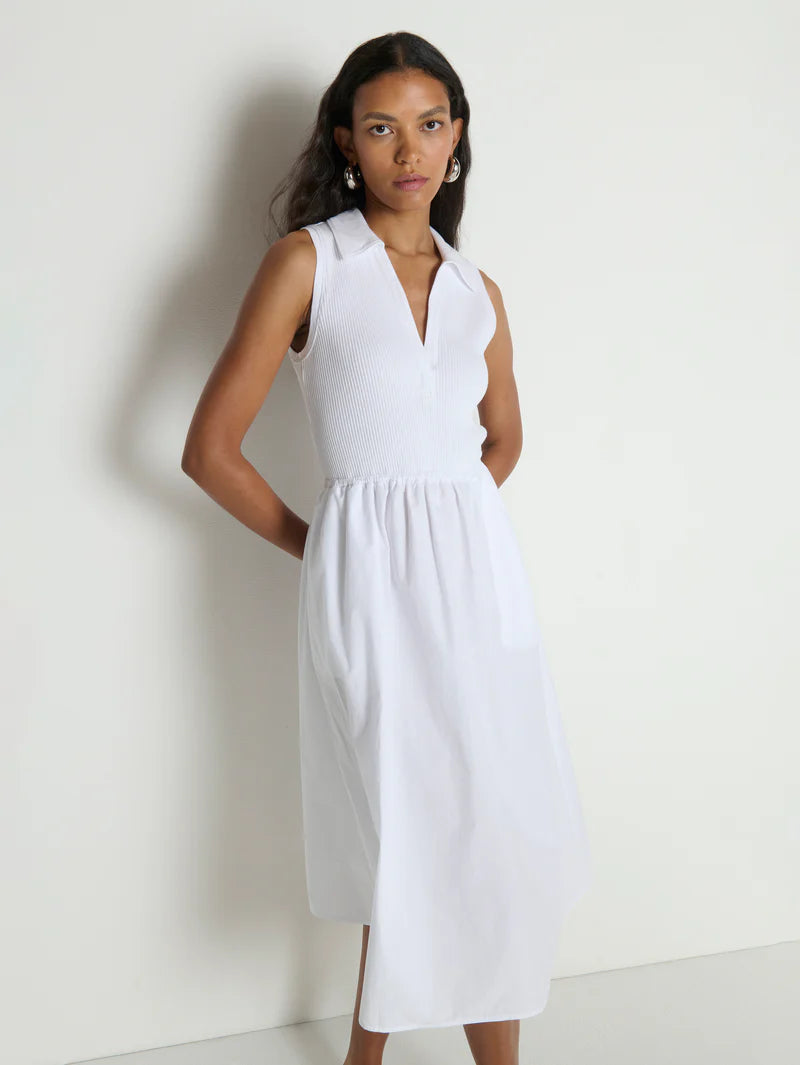 Jessica Midi Dress - White