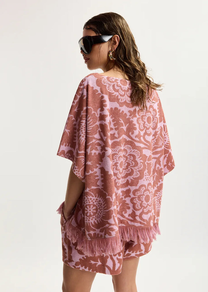 Jacquard Top - Pink/Brown