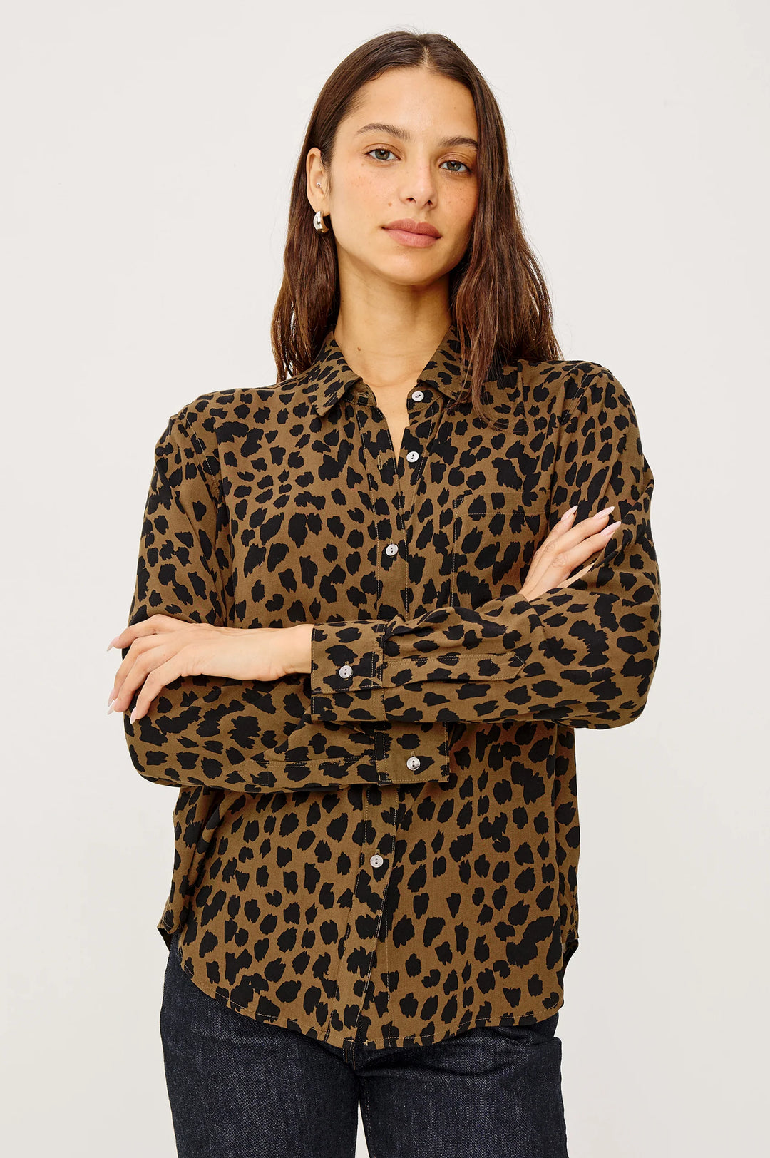 Josephine Shirt - Teak Spotted