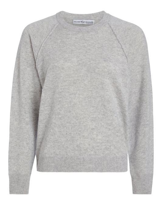 Jill Cashmere Sweatshirt- Foggy