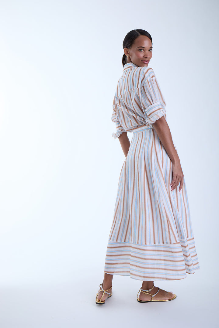 Spencer Midi Skirt - Sky