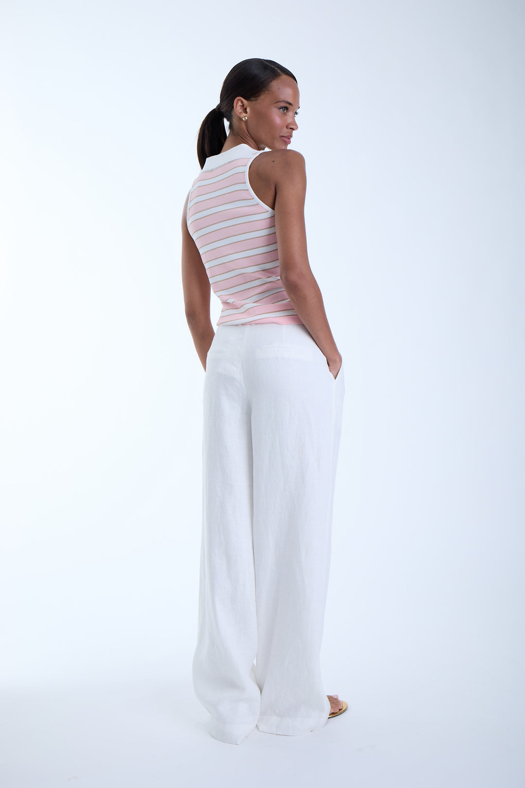Kira Knit Sleeveless Top - Pink