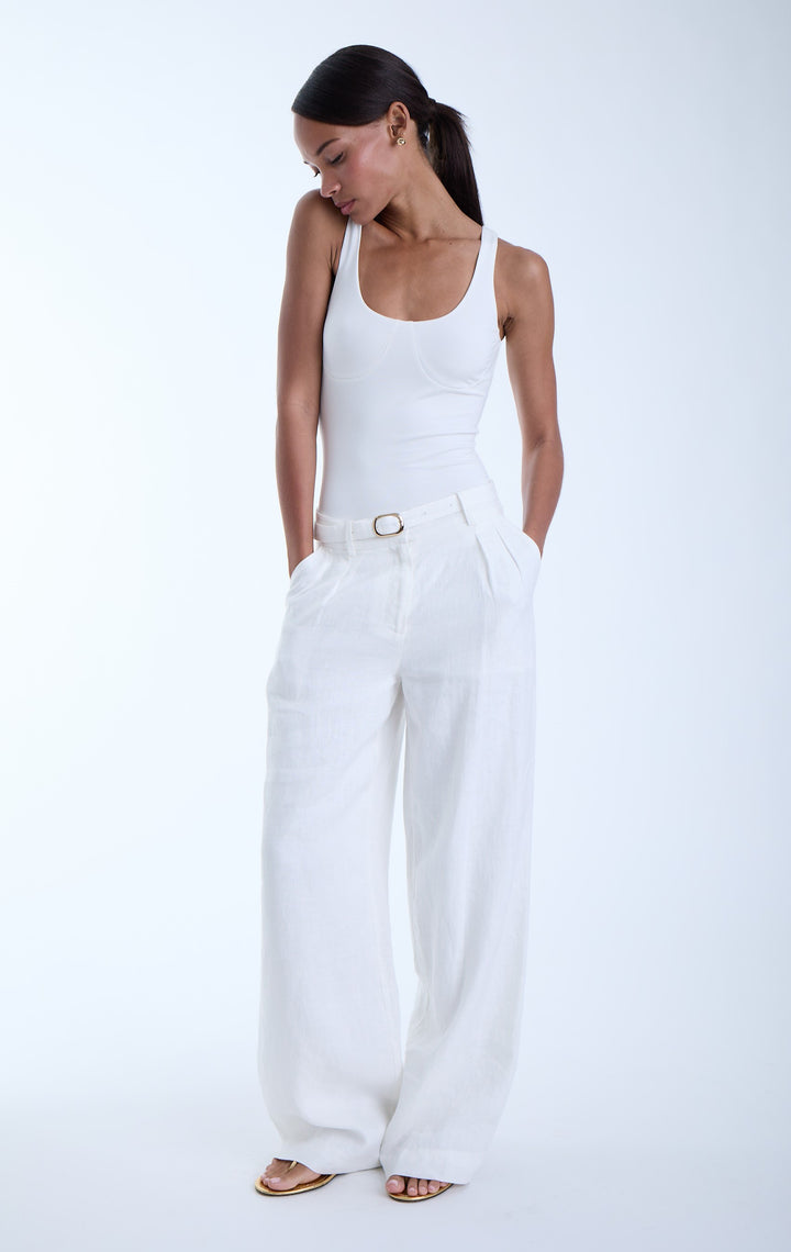 Katarina Linen Pants - White