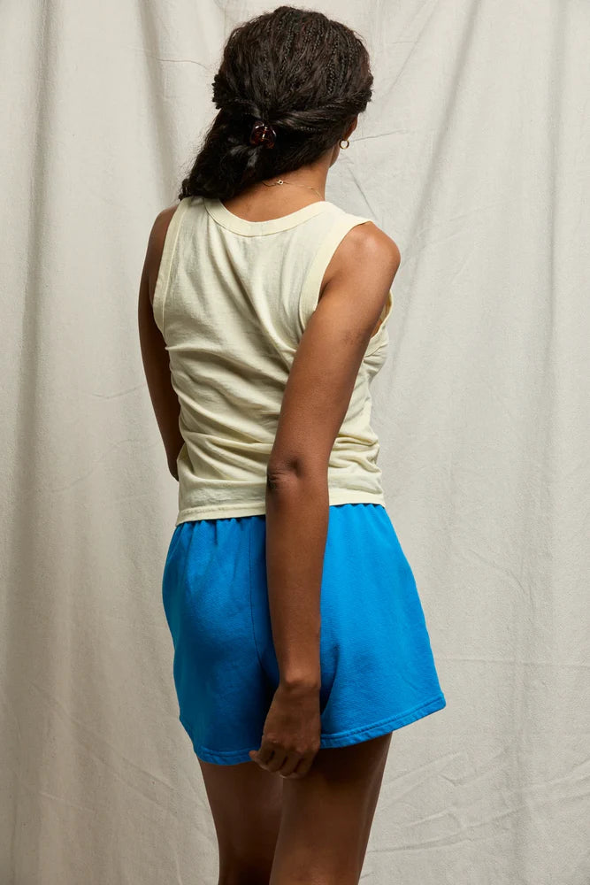Khara Cotton Binded Tank - Custard