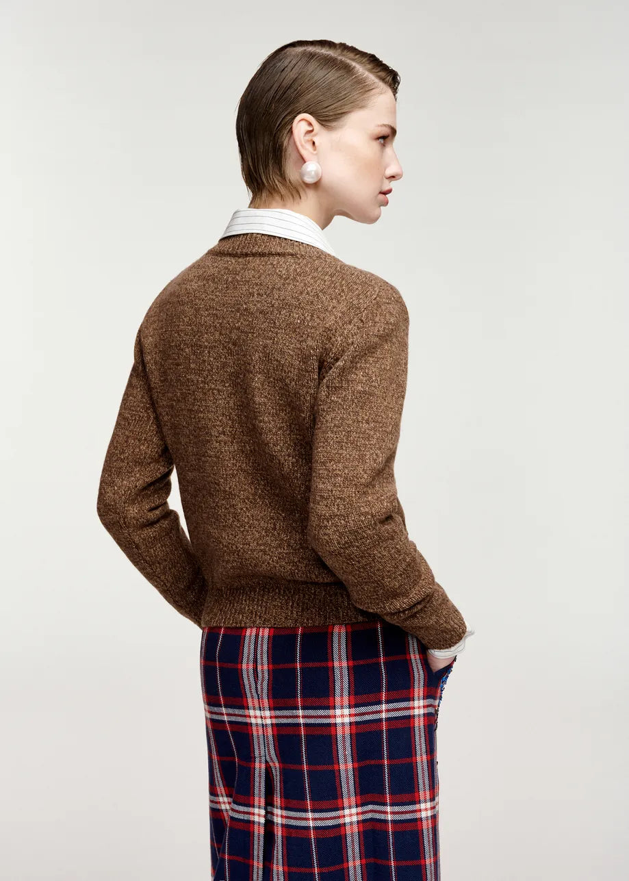 Wool Sweater - Brown/Red