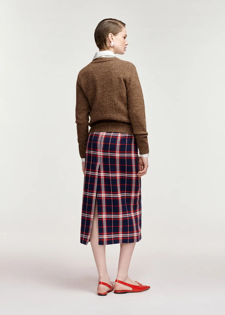 Wool Sweater - Brown/Red