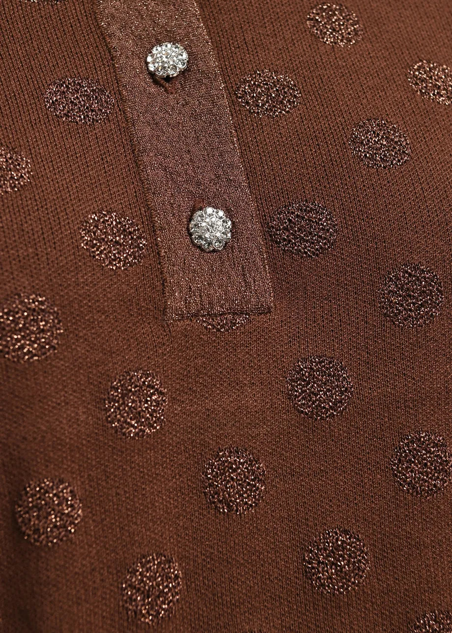 Knit Polo - Brown