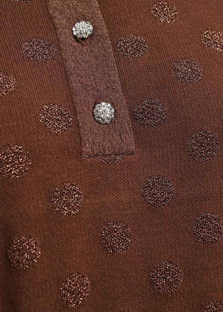 Knit Polo - Brown