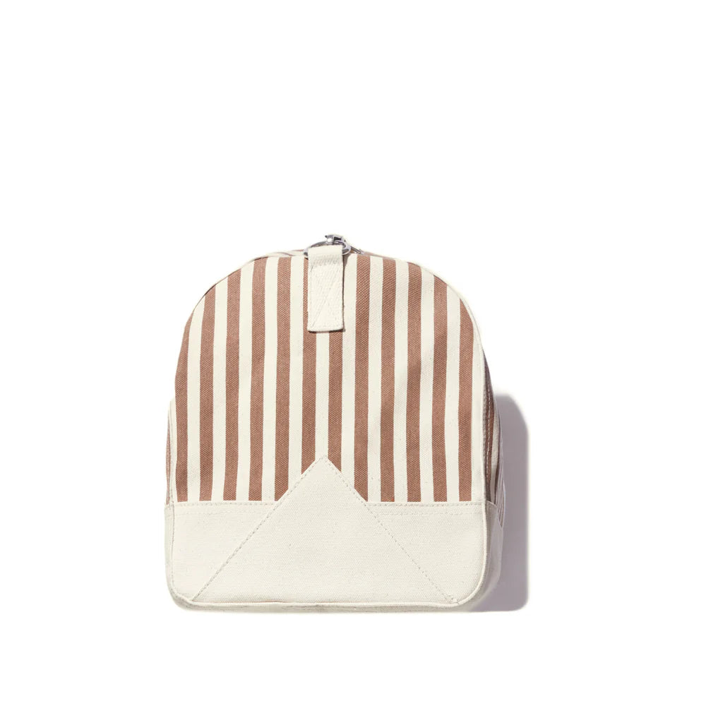 The All Over Striped Duffle Bag - Sand/Canvas Mini Stripe