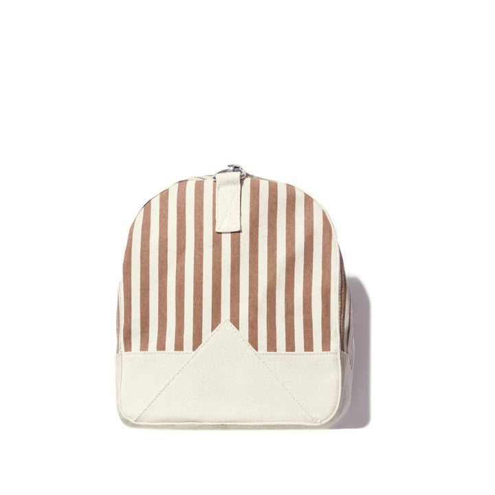 The All Over Striped Duffle Bag - Sand/Canvas Mini Stripe