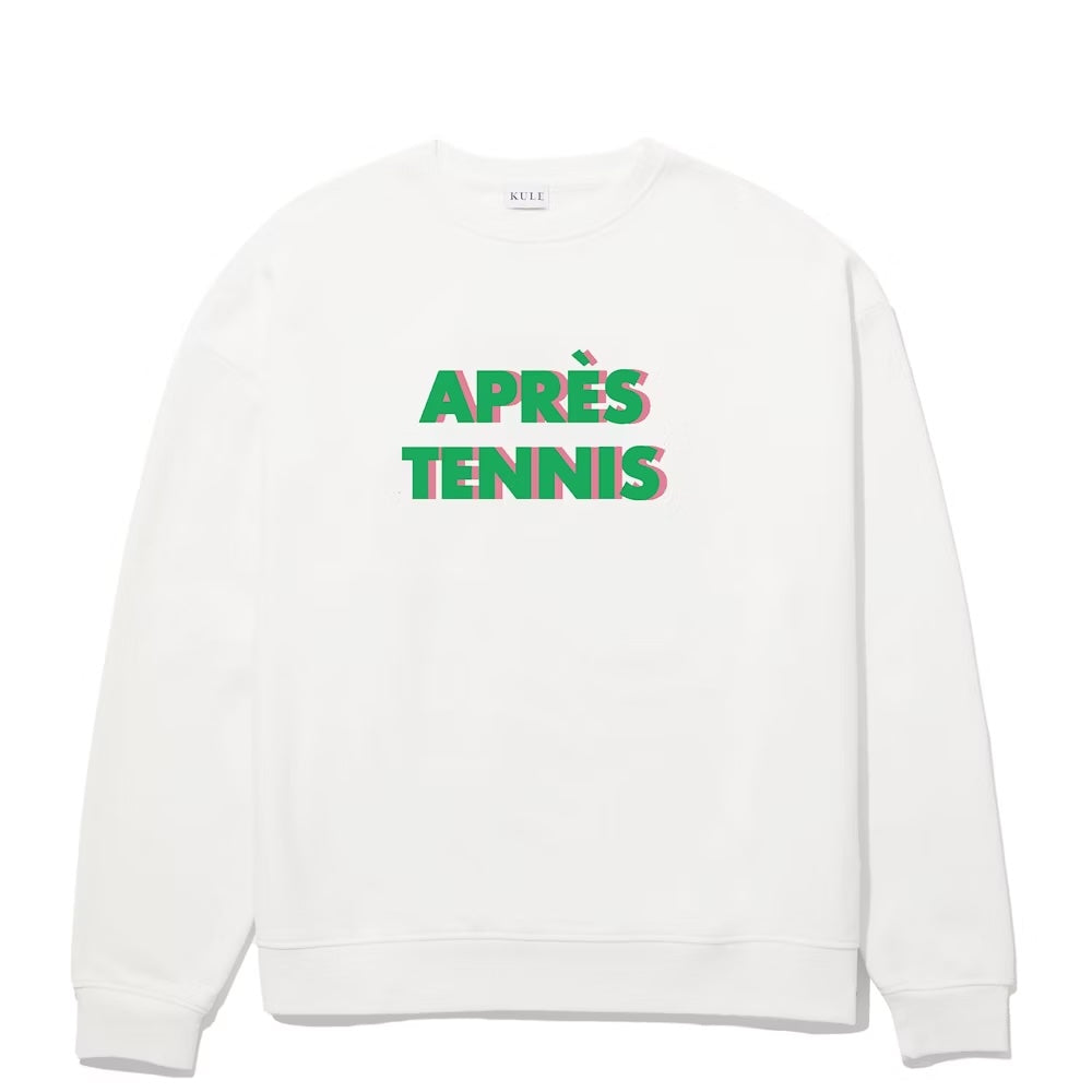 The Oversized Après Tennis Sweatshirt - Cream