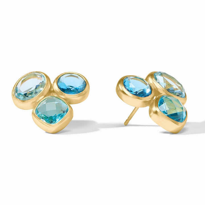 Kaleidoscope Statement Stud - Bahamian Blue