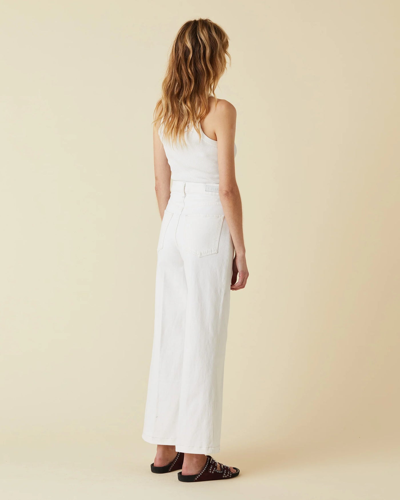 Virgina Wide Leg Ankle - White