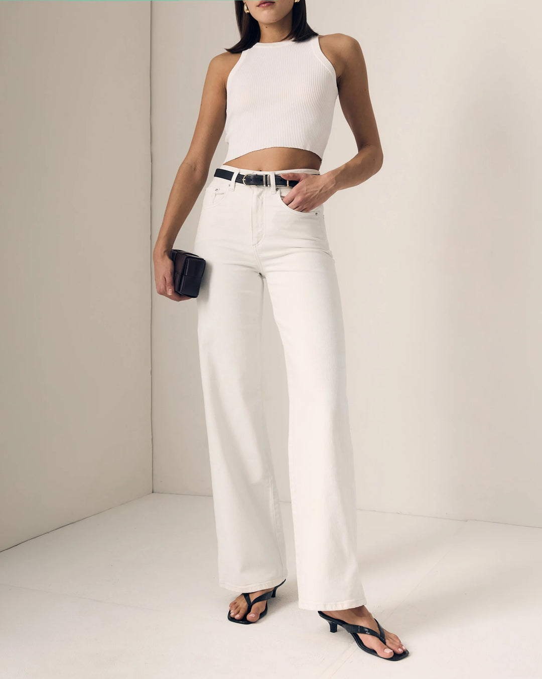 Juliette Wide Leg - White