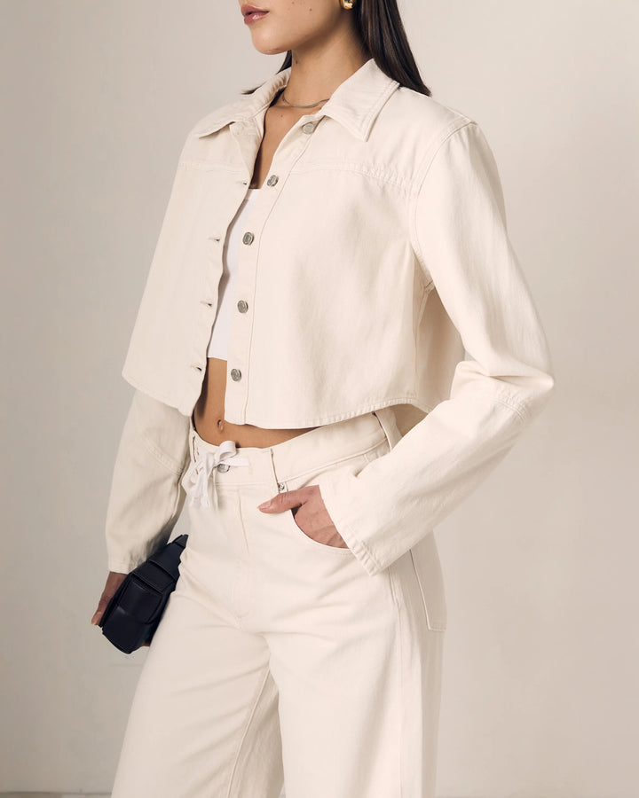 Swing Shirt Jacket - Bone