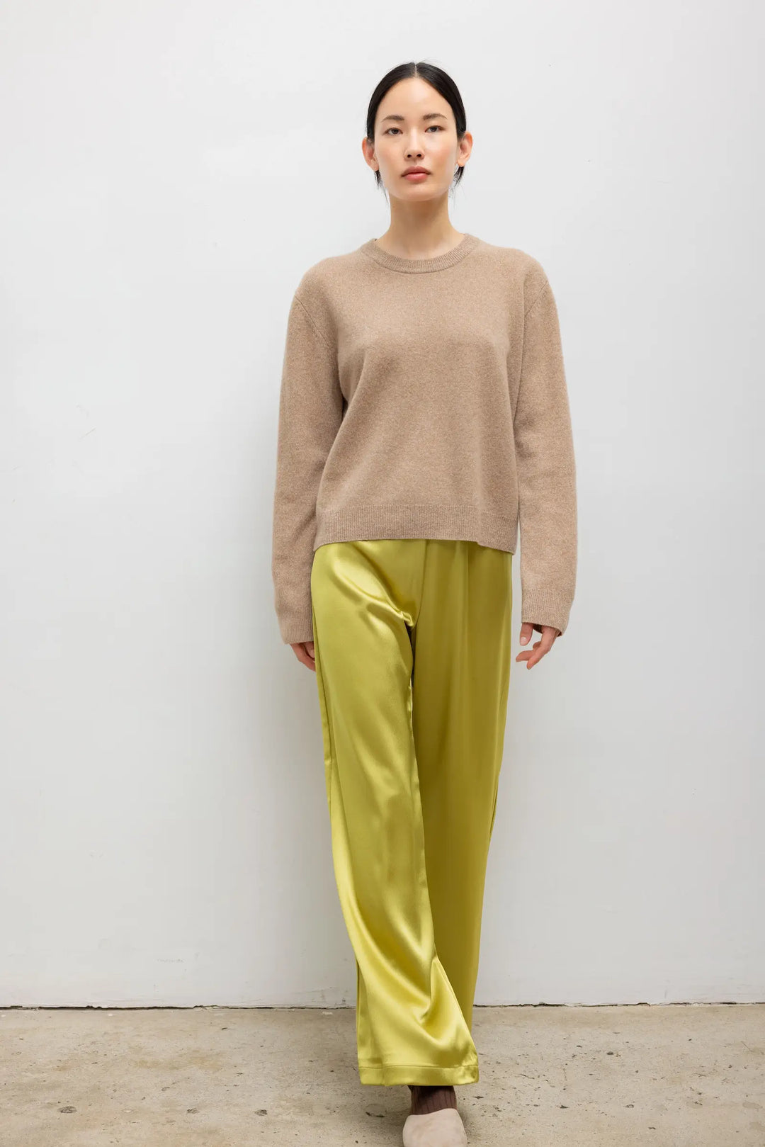 Barb Wide Leg Pant - Chartreuse