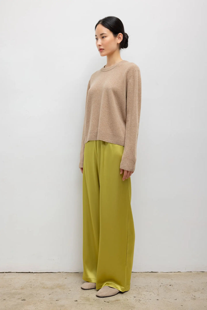 Barb Wide Leg Pant - Chartreuse
