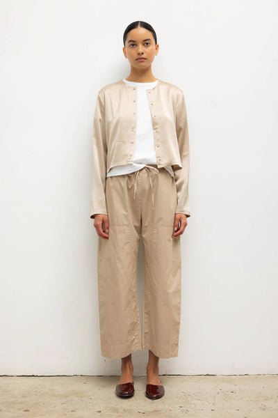 Barb Crew Cardigan - Sand