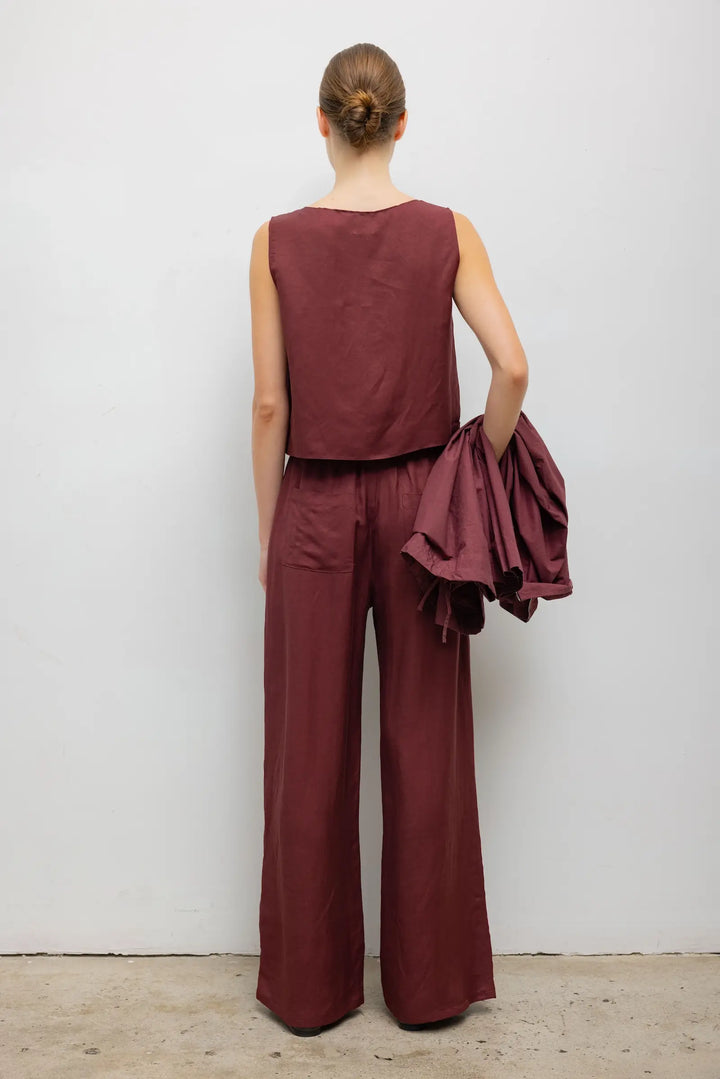 Daniel Drawstring Pocket Pant - Pinot