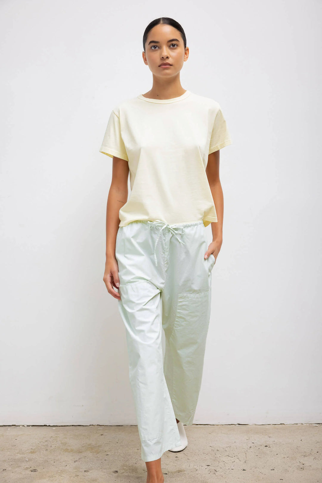 Kyoto Poplin Pant- Celery