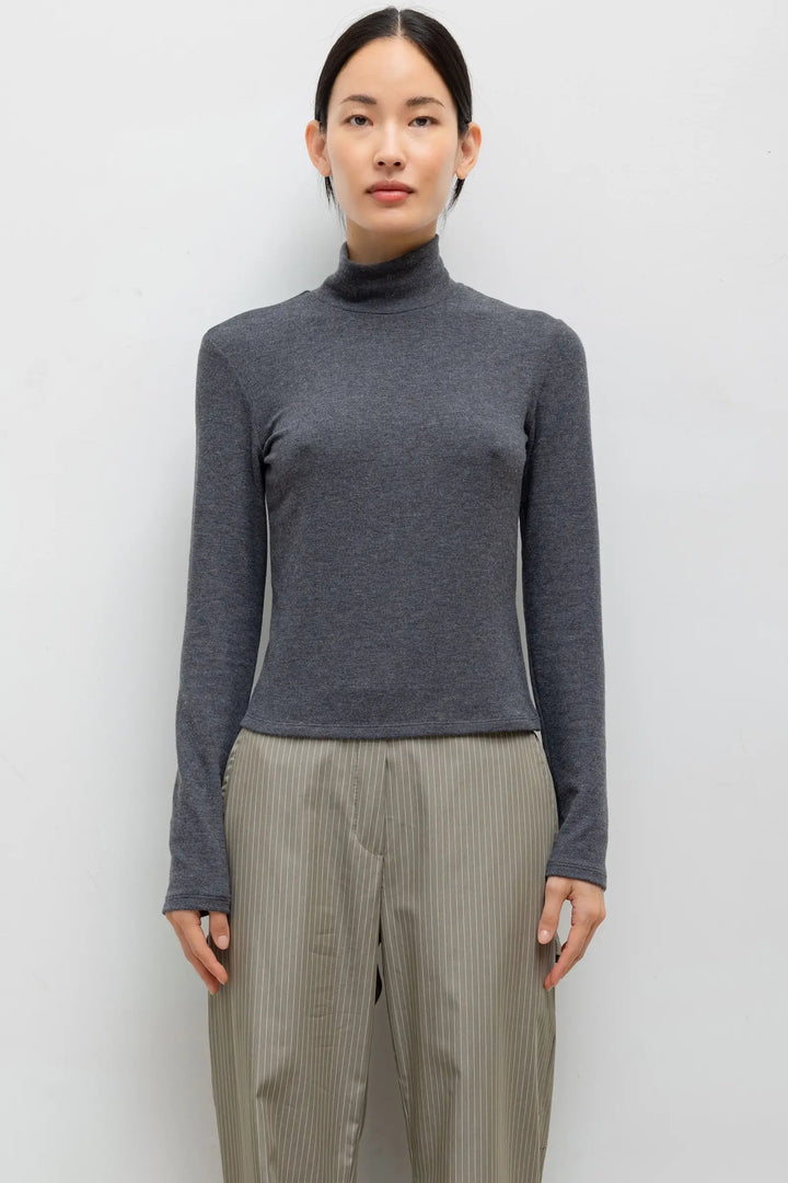 Lauren Long Sleeve Turtleneck - Charcoal