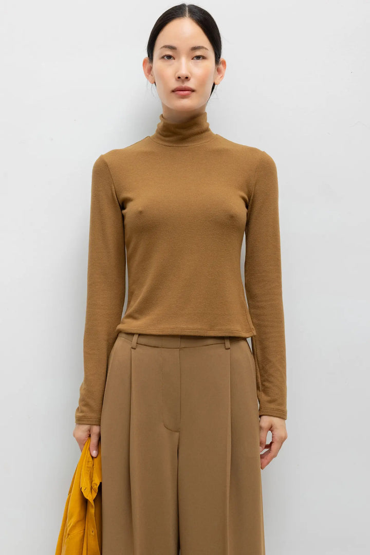 Lauren Long Sleeve Turtleneck - Tortoise