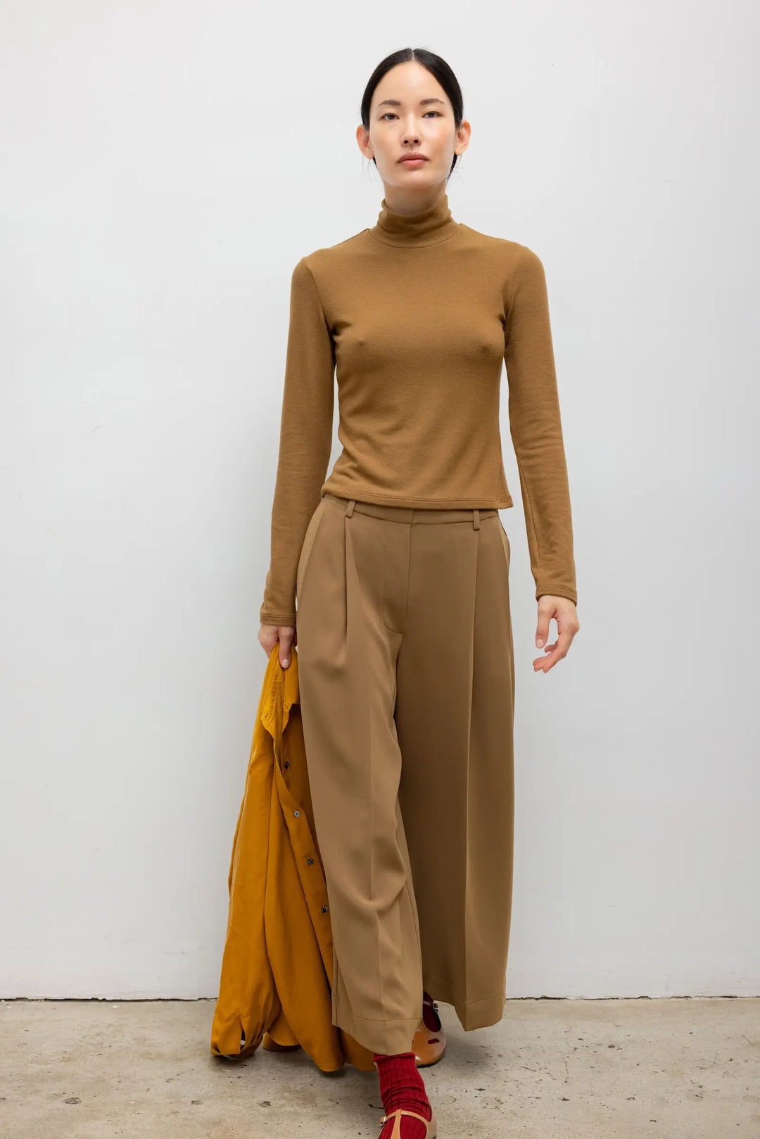 Lauren Long Sleeve Turtleneck - Tortoise