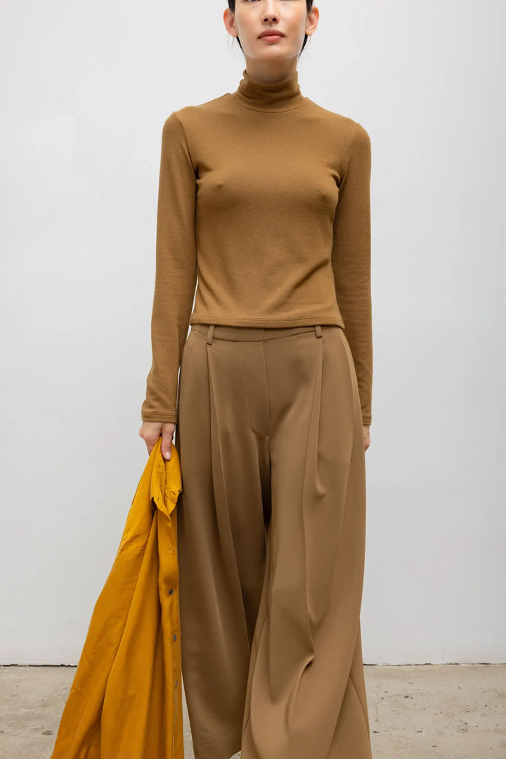 Lauren Long Sleeve Turtleneck - Tortoise
